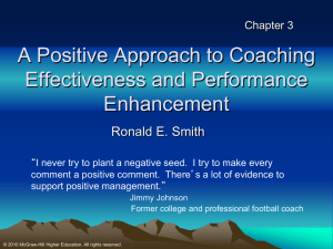 A positive approach to coaching
