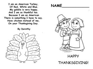 Thanksgiving booklet