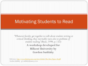 Motivating Students to Read