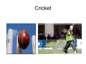 Presentation on Cricket - Tarleton State University