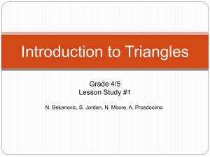 INTRODUCTION TO TRIANGLES