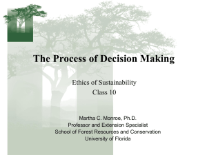Decision Making - University of Florida