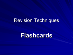 Flashcards - Bearsden Academy