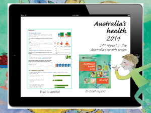 Australia`s health 2014: in brief PPT presentation