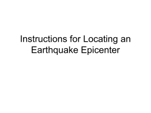 Locating an Earthquake Epicenter