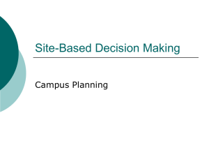 Site-Based Decision Making