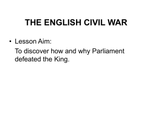 The Civil War - EBIS Key Stage 3 History