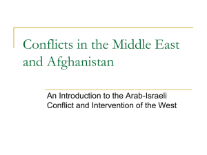 Intro to Middle East Conflict