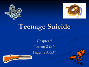 Teenage Suicide