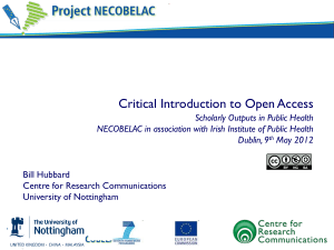 Critical Introduction to Open Access