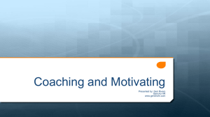 Coaching & Motivating Presentation