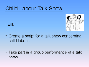 Child Labour Talk Show