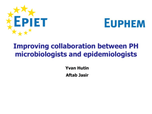 Collaboration between epidemiologists and microbiologist
