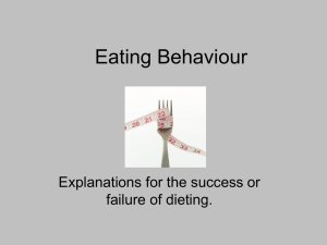 Eating Behaviour - VirtualPsychology