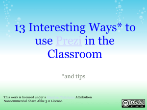 13 interesting ways to use Prezi in the classroom