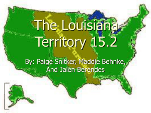 The Louisiana Territory 15.2