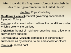 The Mayflower Compact - John Bowne High School