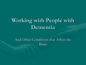 Working with people with dementia and frailty