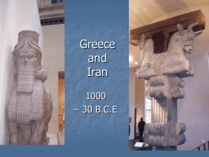 Chapter 4 Lecture - Iran and Greece
