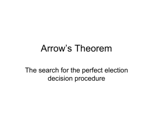 Arrow`s Theorem (Activity 8)