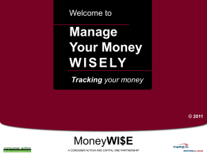 Manage Your Money Wisely - Powerpoint