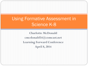 Formative Assessment in Science