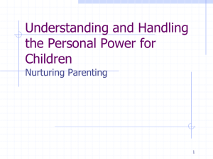 Personal Power for Children