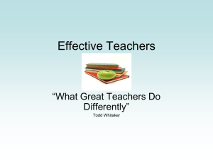 Effective Teachers Powerpoint