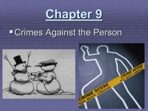 9. Crimes Against the Person
