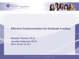 Effective Communication for Graduate Funding
