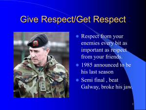 Give Respect powerpoint presentation