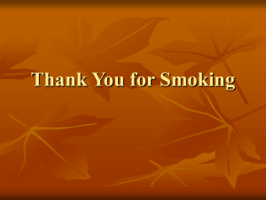 Thank You for Smoking Background