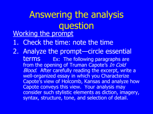 Answering the analysis question