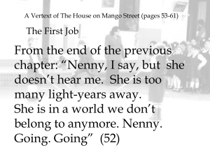 A Vertext of The House on Mango Street (pages 53-81)