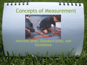 Concepts of Measurement