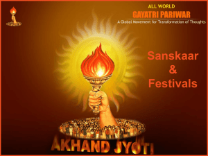 Sanskaar Festivals