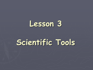 Lesson 3 Science Tools