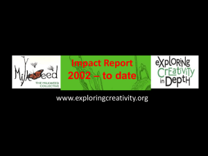 Impact_Report_2015 - exploring creativity in depth