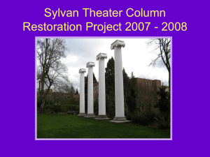 repaired the columns