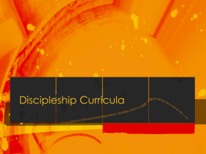 What is a Discipleship Curriculum