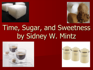 Time, Sugar, and Sweetness