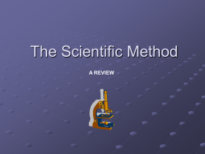 Scientific Method Review Power Point