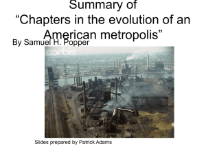 Chapters in the evolution of an American metropolis - Rutgers