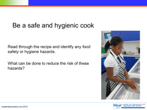 Spot the hazard - Meat and Education
