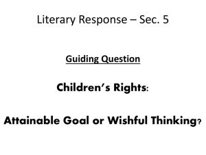 NOTES - response To Literature