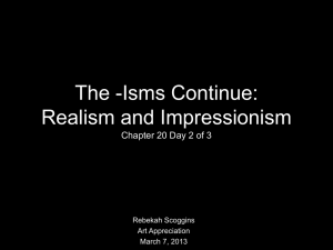 Realism and Impressionism Slideshow
