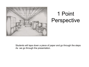 1 Point Perspective - Mrs. Gariepy
