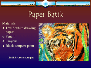 Paper Batik - Sitka School District