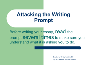 Attacking the Writing Prompt