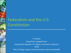 Federalism and the U.S. Constitution
